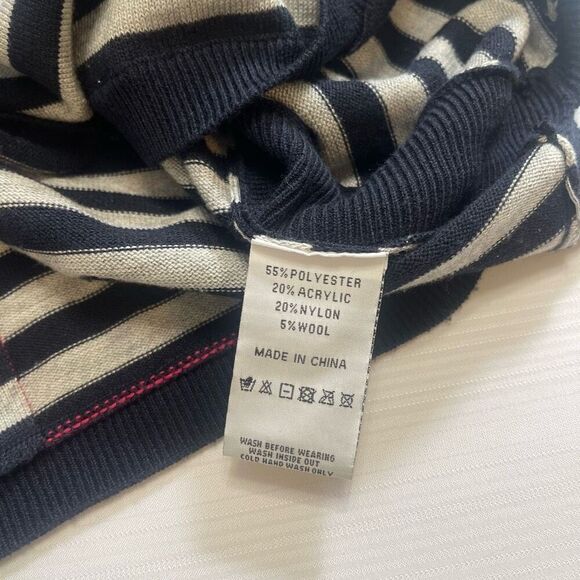 FOIL Star Pullover Stripe Sweater Size Large - Picture 9 of 11